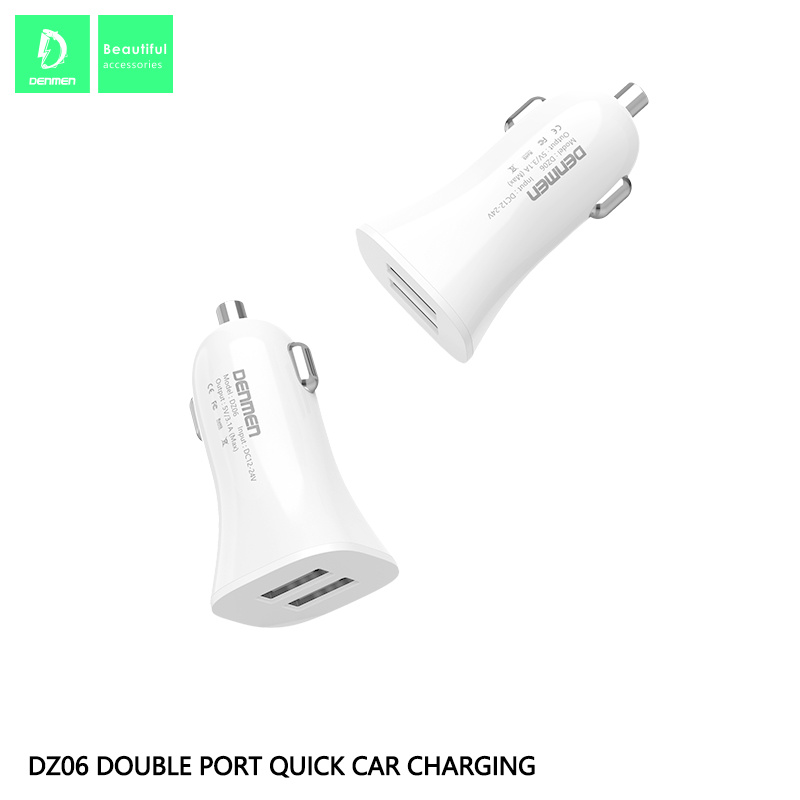 Dz06 Smart Mobile Phone Electric Dual USB 3.1A 15W Car Charger for Mobile Phone Accessories