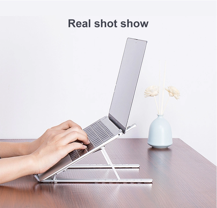Laptop Stand Adjustable Aluminum Laptop Computer Stand Tablet Stand Ergonomic Foldable Portable Laptop Stand for Mac MacBook PRO Air, Lenovo, HP, 10-15
