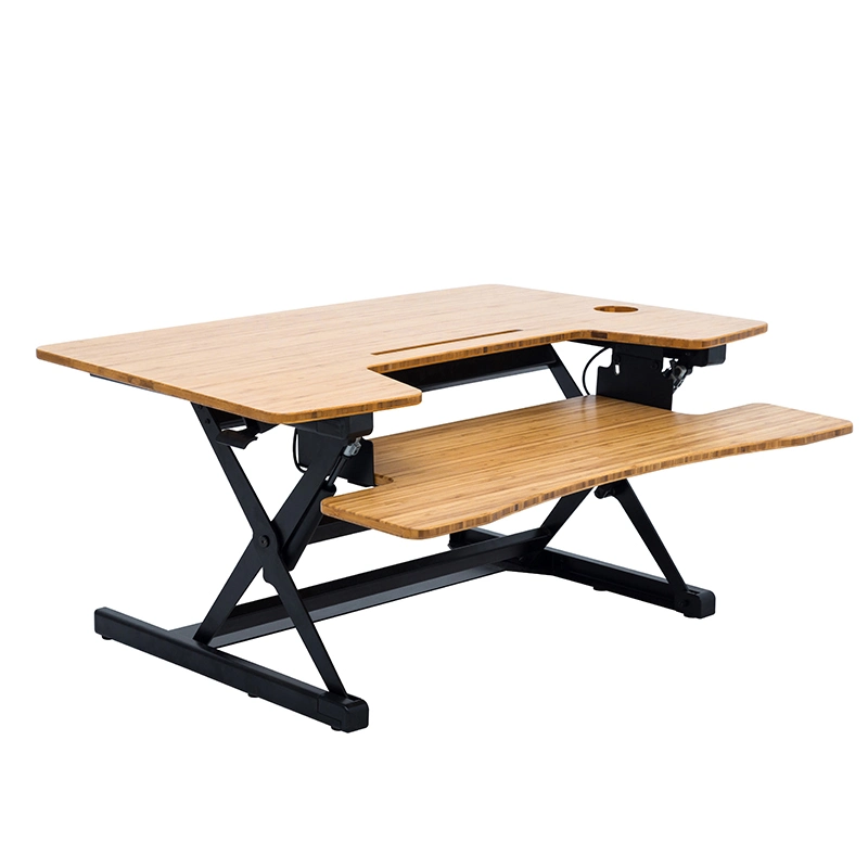 Ergonomic Office Height Adjustable Riser Sit Stand Desk Converter Computer Laptop Table