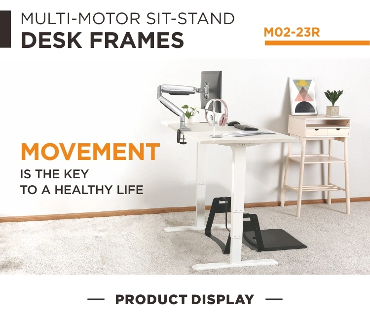 3-Stage Reverse Dual Motor Electric Sit Stand Desk ,Sit-Stand Motorized Adjustable Height Table Legs