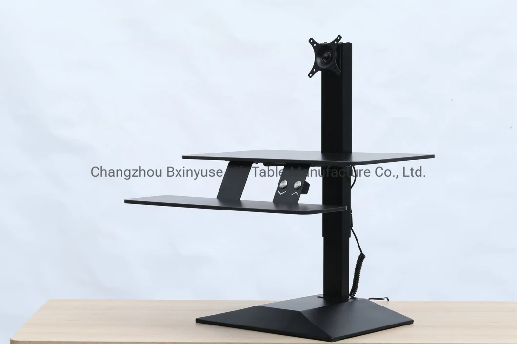 Electric Sit to Stand Workstation Table/ Height Adjustable Desk Riser with Keyboard