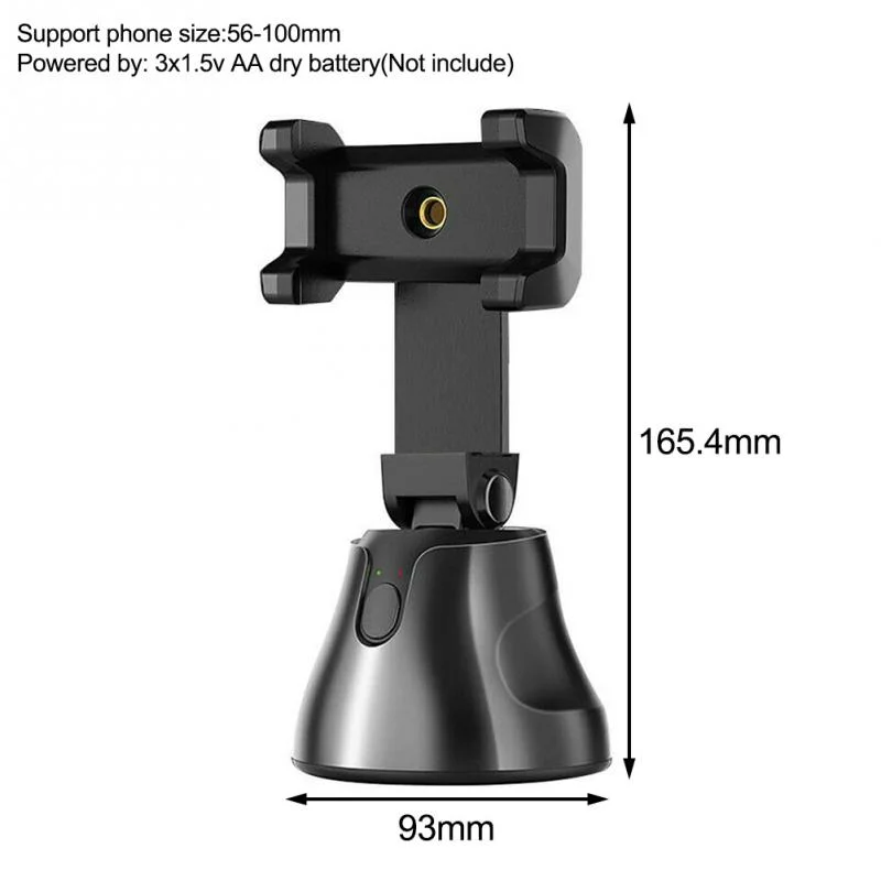 Luxury Smart 360 Mobile Phone Holder 360 Selfie Holder Rotation Auto Face Tracking