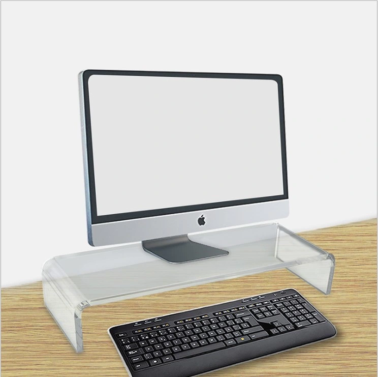 Amazon Hotsale Clear Acrylic Computer Monitor Stand Holder Media Laptop Printer TV Screen Acrylic Stand