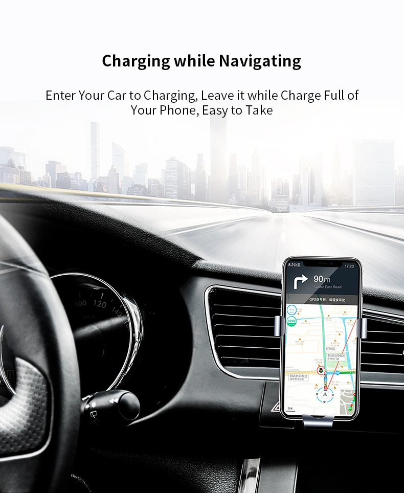 Mobile Phone Wireless Car Charger Mount Phone Holder Car Wireless Fast Charging Holder USB Charger
