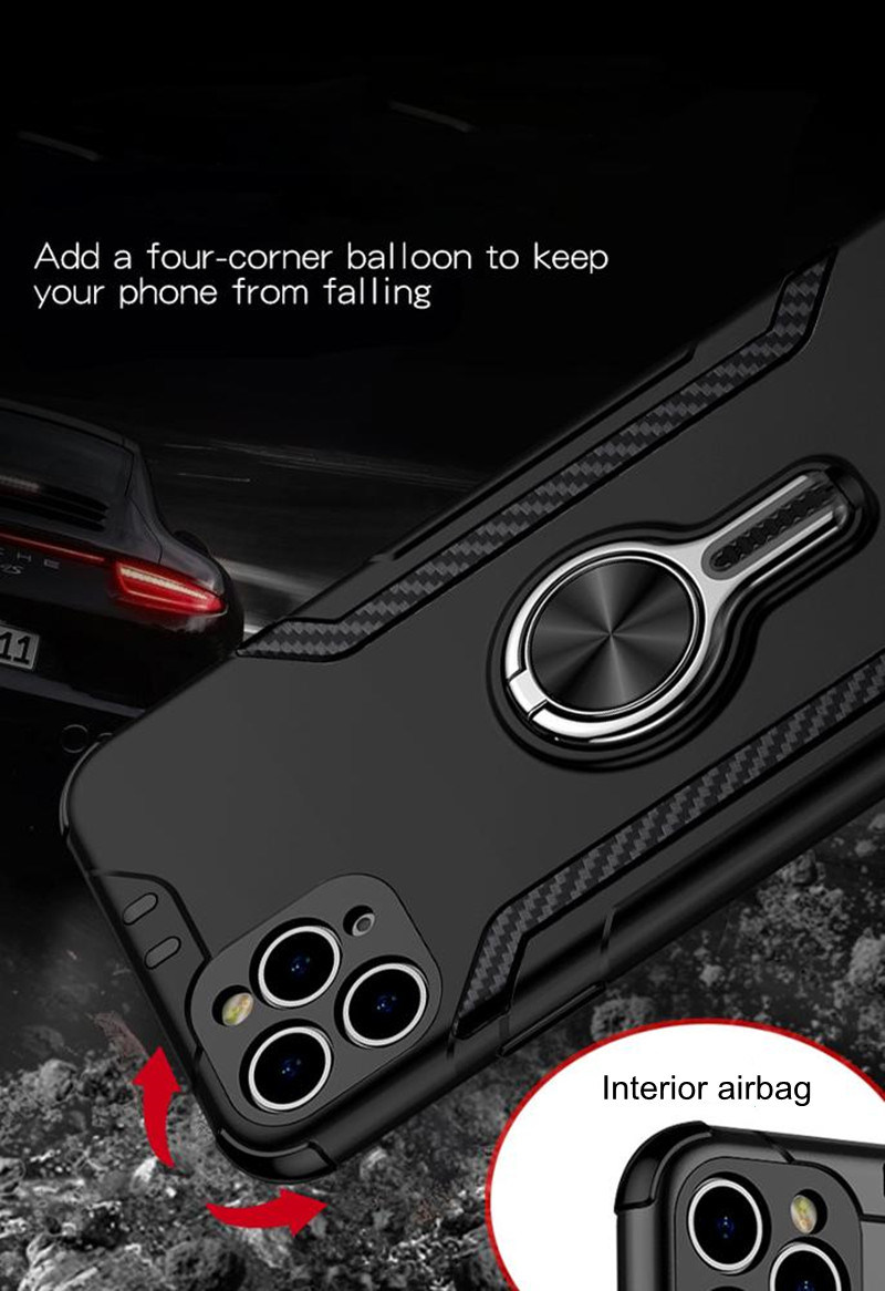 Wholesale Shockproof Protective Back Cover for iPhone 12 Kickstand Phone Case Magnetic Mobile Phone Holder