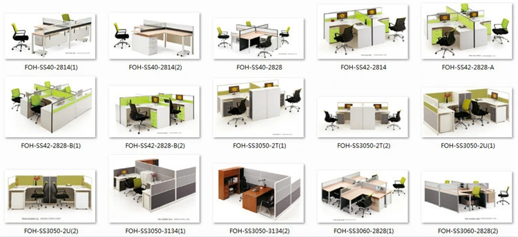 Customized Modern Cubicles Modular Computer Workstation with Wardrobe