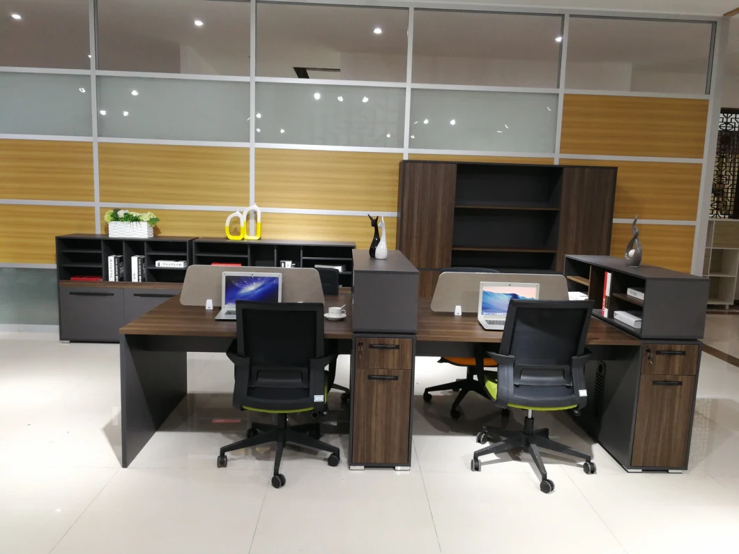 Modern Design Computer Desk 4 Person Office Workstation Desk for Staff