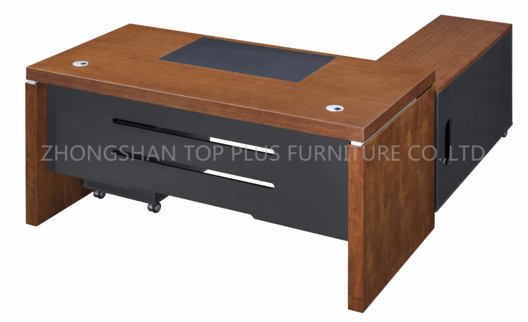 Paper/Veneer L Shape Office Desk Modern Office Table (ZS-16C)
