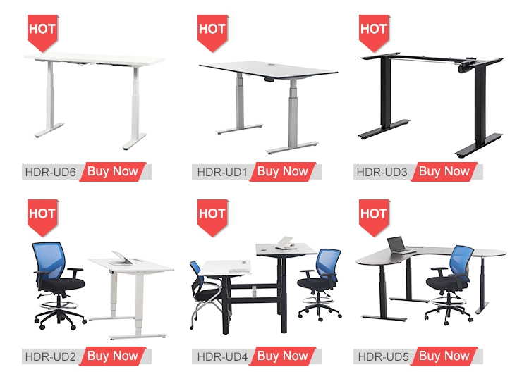 Three Legs L-Shape Office Desk Electric Height Adjustable Standing Desk Table Legs