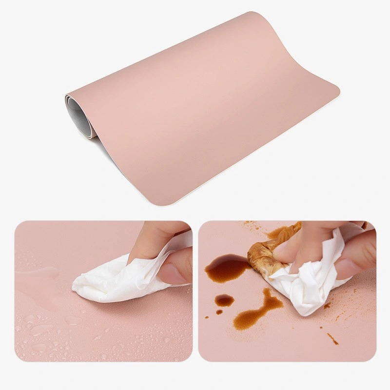 Leather Mouse Pad, Non-Slip PU Leather Desk Blotter, Laptop Desk Pad, Waterproof Desk Writing Pad for Office and Home