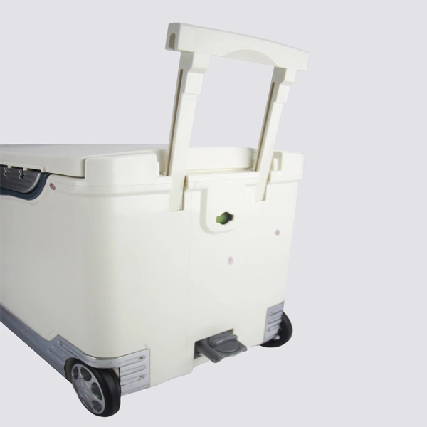 68L Medical Cooler Box Laptop Ice Box with Wheels