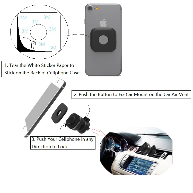 High Quality Car Phone Holder Rotatable Magnetic Car Mounts