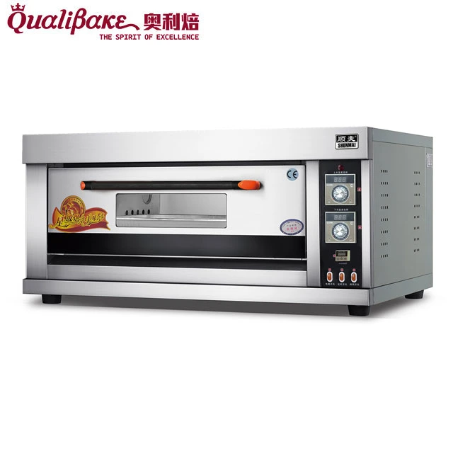 Long Life Using Economic Deck Oven 2 Deck 4 Tray Gas Deck Oven