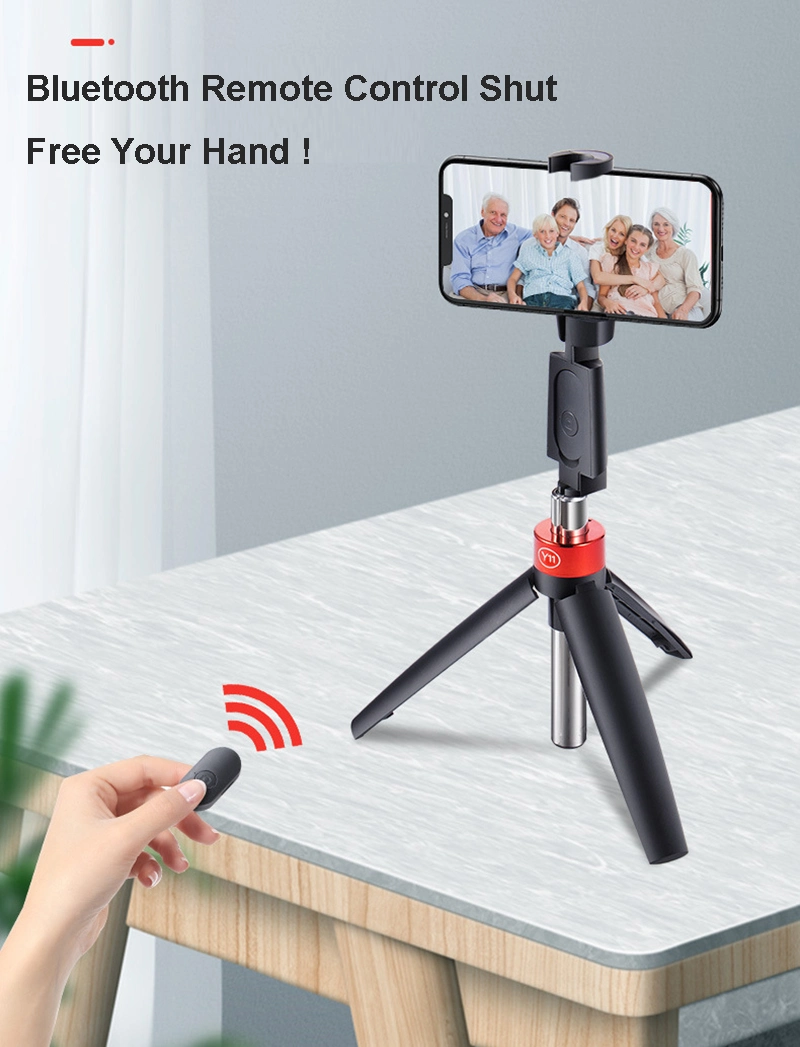 Universal Extendable Cellphone Flexible Mini Lightweight Tripod Stand with Bluetooth Remote Control Selfie Stick Desk Tripod