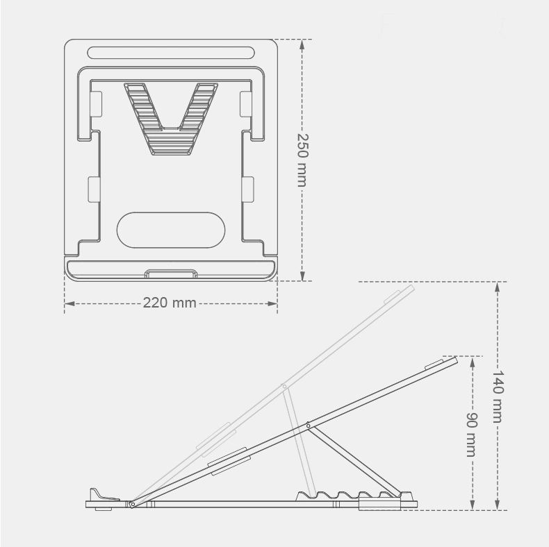 Anti Slip Portable Laptop Stand Bracket Desk Laptop Support