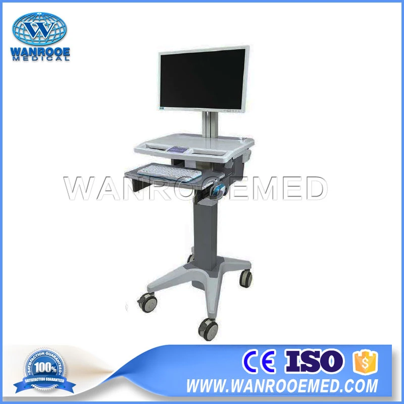 Bwt-001b Hospital Medication All-in-One Mobile Computer Workstation Laptop Cart Ready for Shipment