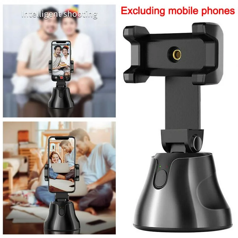 Luxury Smart 360 Mobile Phone Holder 360 Selfie Holder Rotation Auto Face Tracking