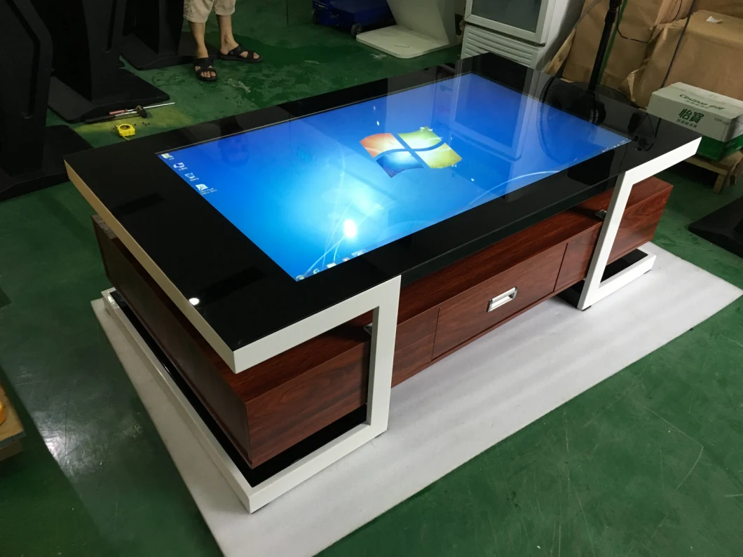 55inch Coffee Table Interactive Touch Screen Conference Totem Multi Touch Table Stand