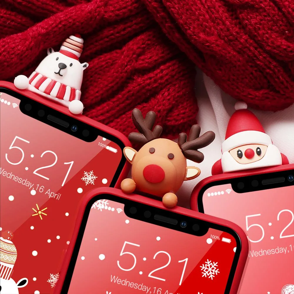 TPU Soft Mobile Phone Cover Cell Phone Accessories for Christmas Day Promotion Gift