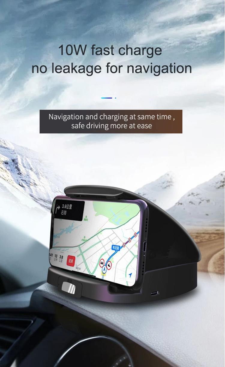 Mobile Holder Fast Wireless Charging Wireless Car Charger with Holder