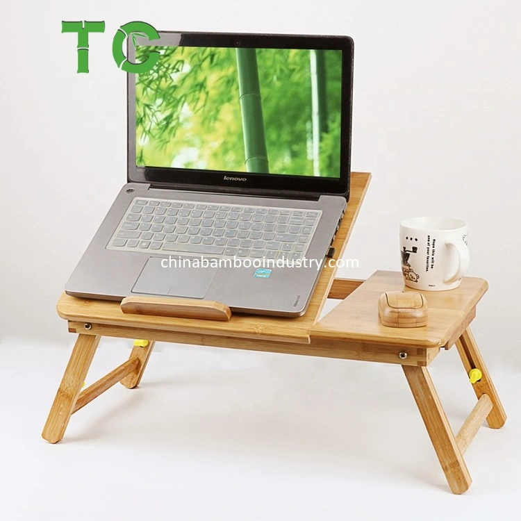 Customized Laptop Table Adjustable & Foldable Laptop Desk with Flip Top and Drawer