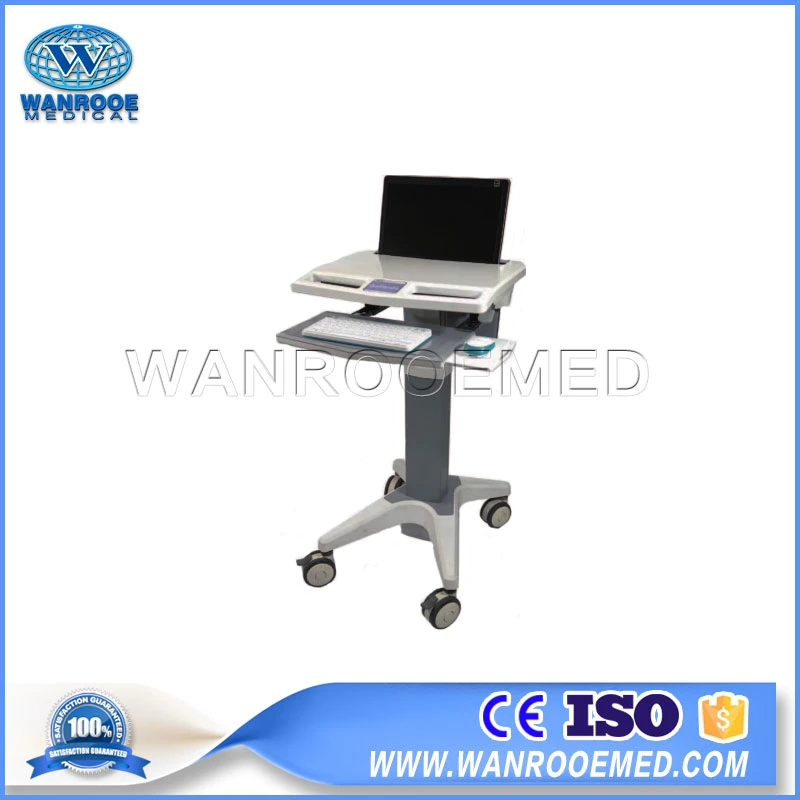 Bwt-002A Medical Equipment Laptop Mobile Trolley Nurse Station Computer Workstation Cart Ready for Shipment