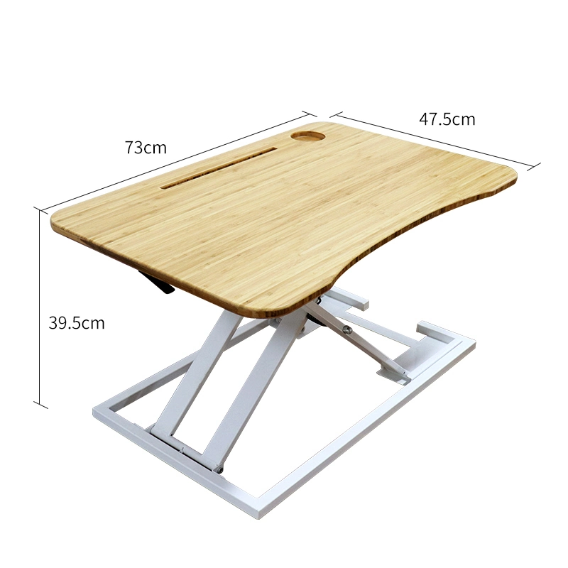 Office Pneumatic Riser Computer Stand Adjustable Sit Stand Desk Converter