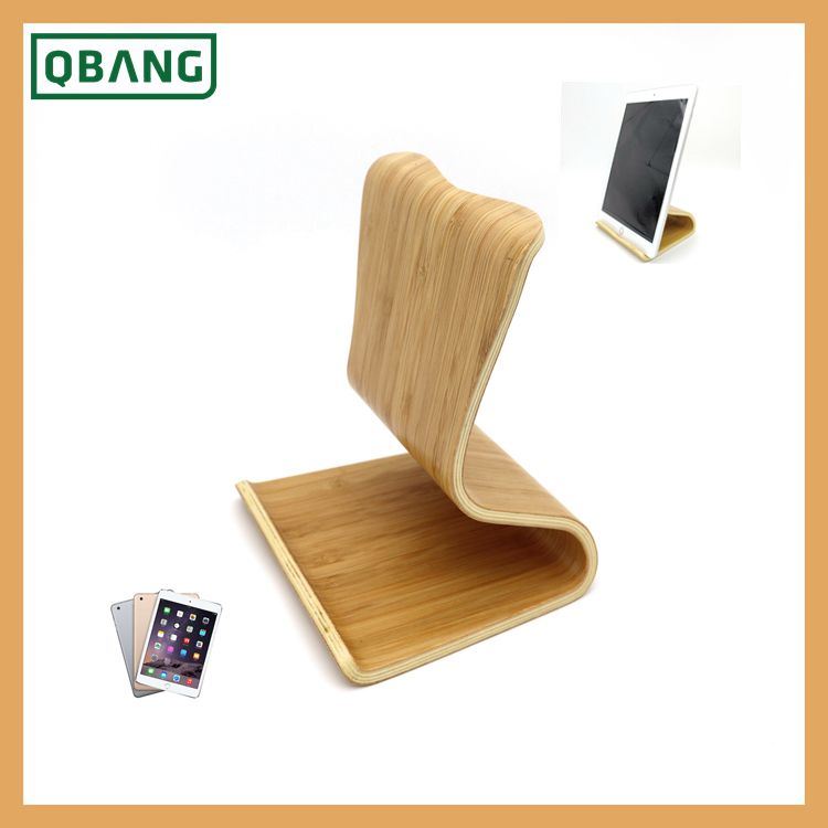 Multifuctional Cell Phone Bamboo Stand for iPhone iPad Desktop Tablet Holder Bracket Case