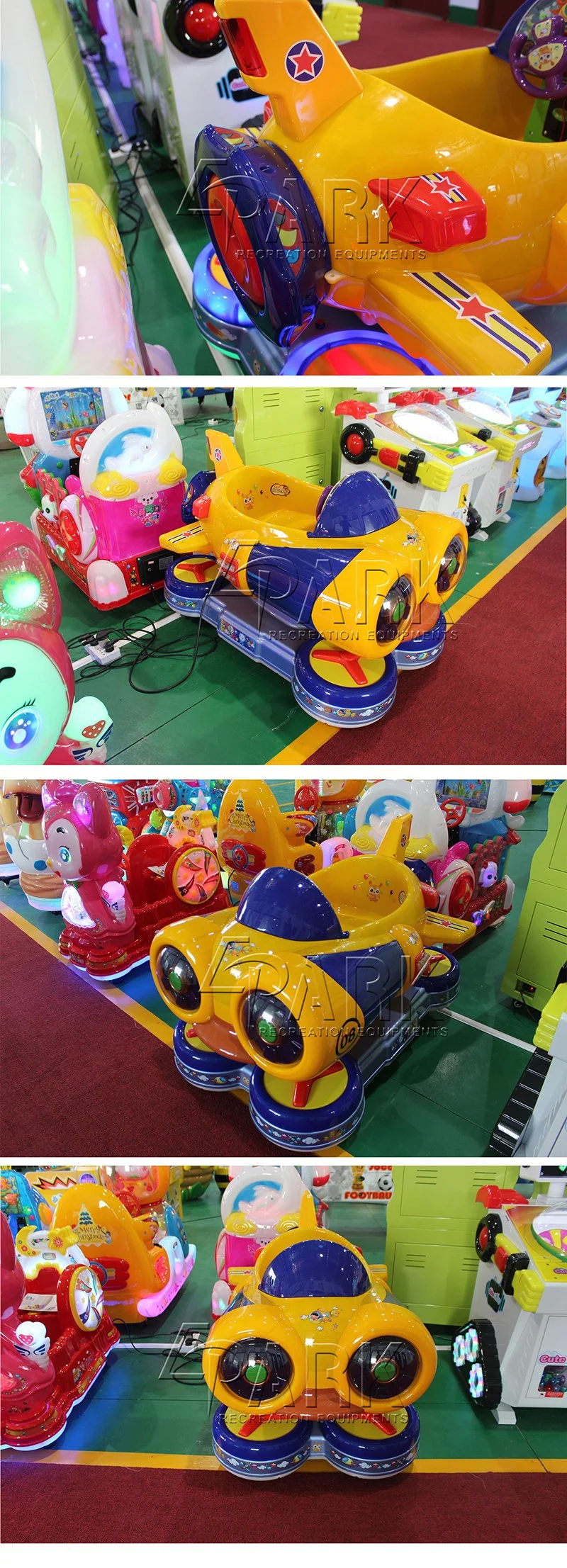 New Spaceship Kiddie Rides Machine Kids Video Rides on Swing Car for The Shopping Mall