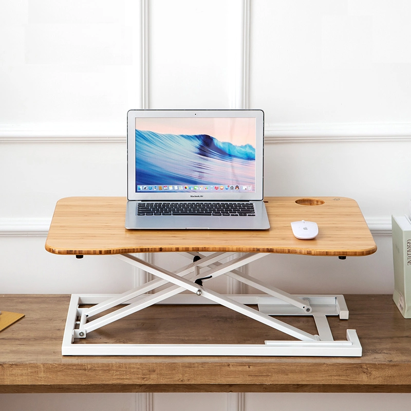 Office Pneumatic Riser Computer Stand Adjustable Sit Stand Desk Converter