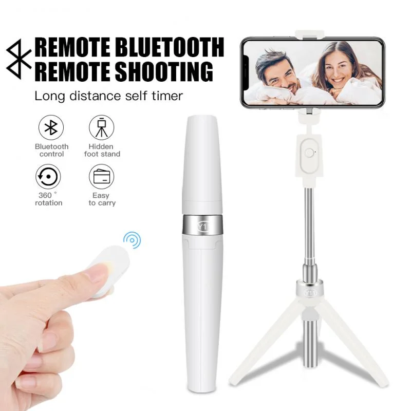 Universal Extendable Cellphone Flexible Mini Lightweight Tripod Stand with Bluetooth Remote Control Selfie Stick Desk Tripod