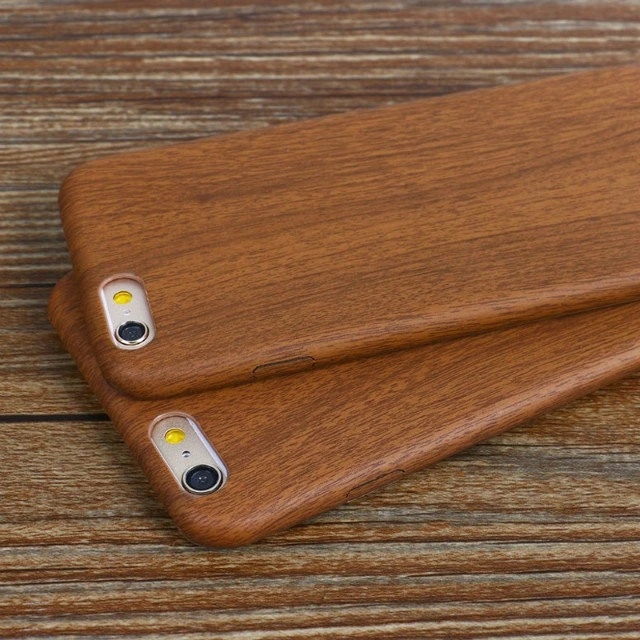 Ultra Thin Wooden Phone Case PU Mobile Phone Cover Custom Phone Case