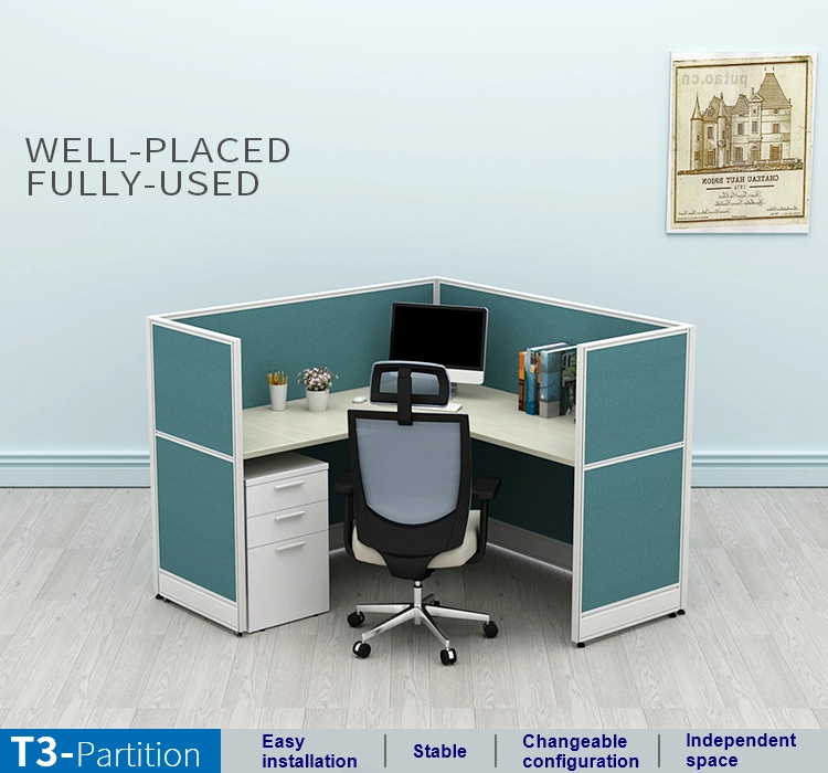 Standard Size Modern Design Small Office Computer Workstation Cubicle