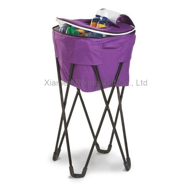 Picnic Folding Cooler Bag with Metal Stand