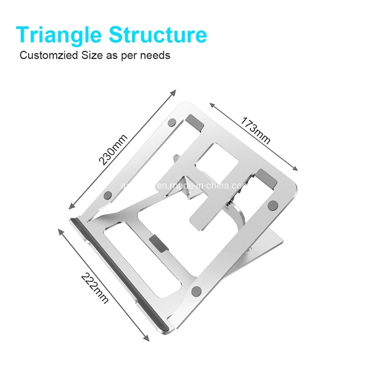 Adjustable Portable Aluminum Laptop Stand Holder for 17 Inch Notebooks