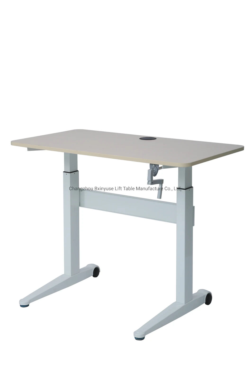 Bxinyuse Height Adjustable Desk Frame / Manual Standing Desk Black