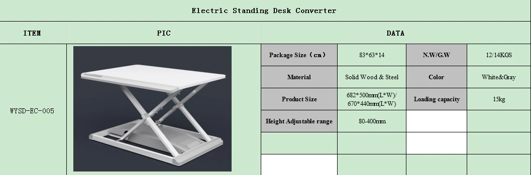 First Rate Factory Price Promotional Electric Height Adjustable Table Standing Desk