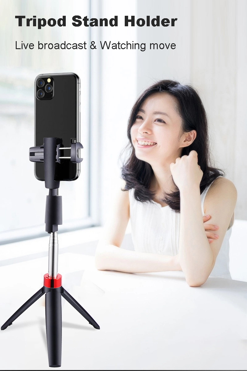 Universal Extendable Cellphone Flexible Mini Lightweight Tripod Stand with Bluetooth Remote Control Selfie Stick Desk Tripod