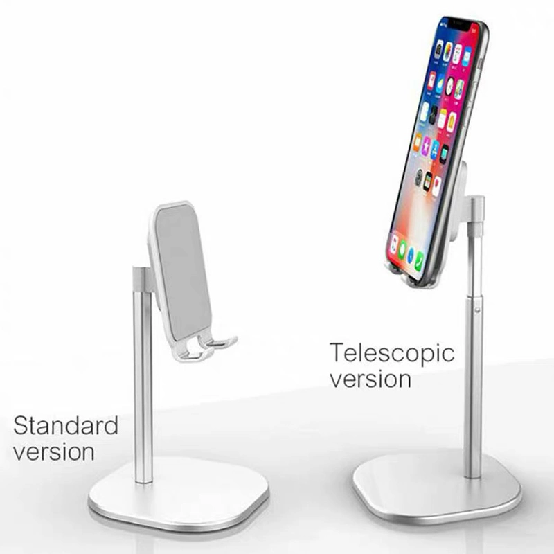 Phone Holder Stand for Desktop Adjustable Angle Cell Phone Stand for Desk Compatible for iPhone Android Smartphone Aluminum ABS