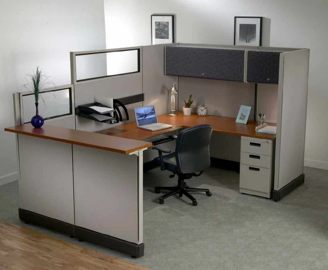 Single Design Modern High Wall Office Computer Desk Cubicle with Ao2 System Style (HY-C2)