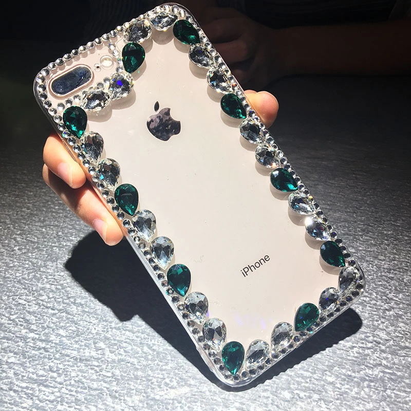 Water Diamonds Phone Cases Cell Phone Accessories Crystal Phone Case for Lady