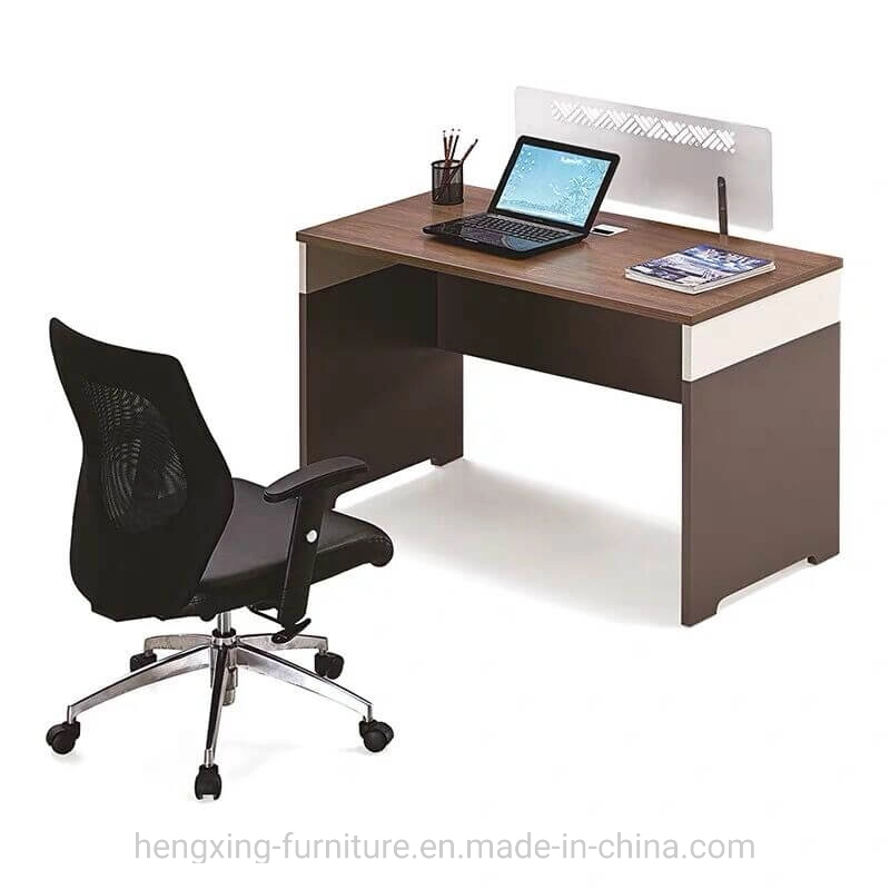 Simple Design Study Computer Table Wooden Office Partition
