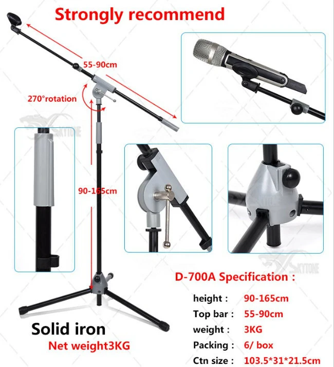 Professional Adjustable Microphone Stand, Mic Stand