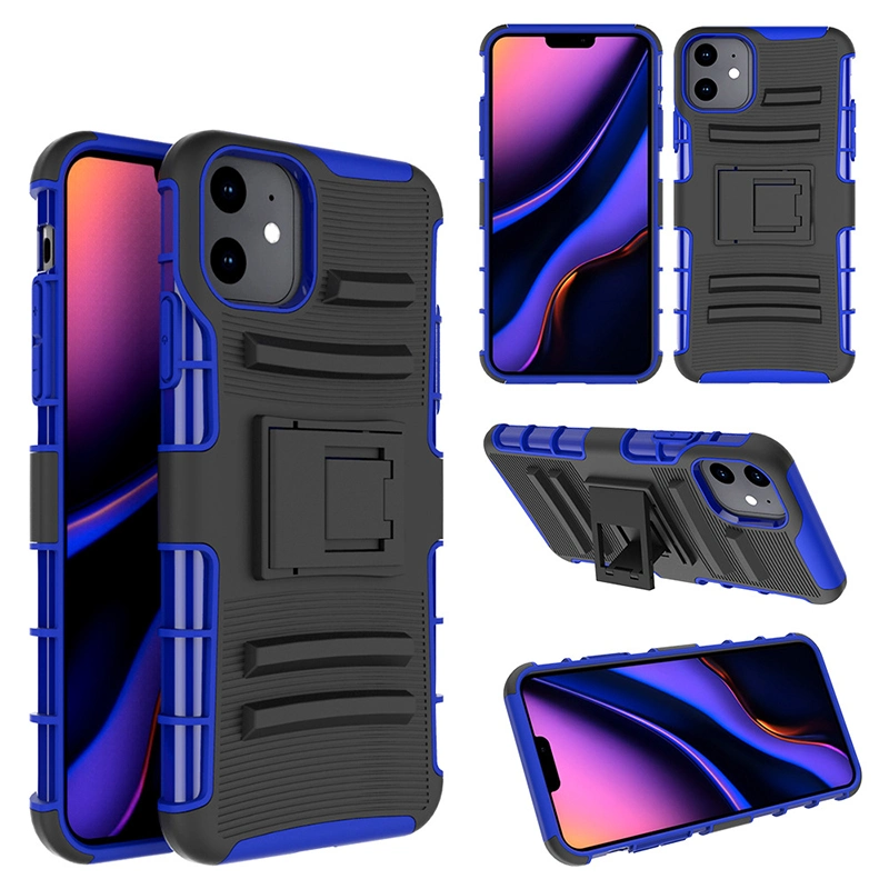 Bulk Cell Phone Accessories Blue Mobile Phone Cover for iPhone 12 TPU PC
