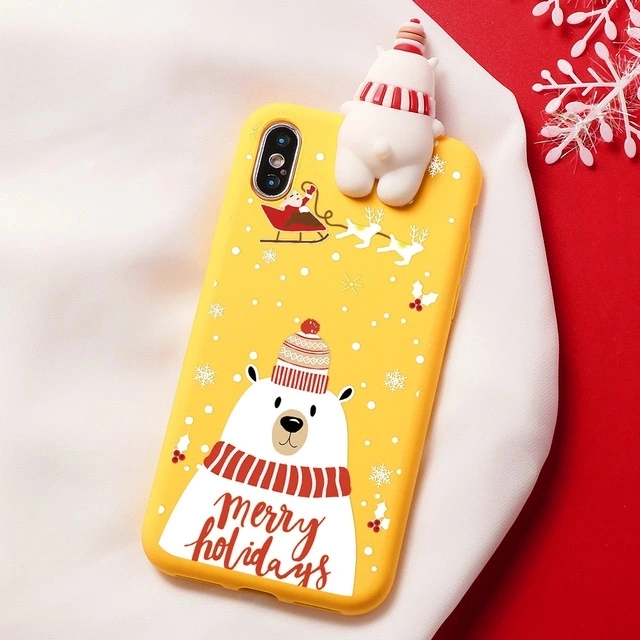 TPU Soft Mobile Phone Cover Cell Phone Accessories for Christmas Day Promotion Gift
