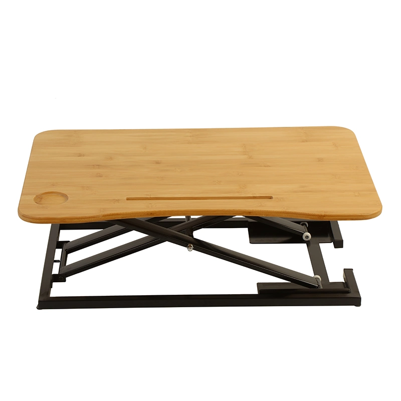 Folding Legs Easy Assemble Pneumatic Height Adjustable Sit Stand Office Desk Stand up Desks Zc-Bd010b