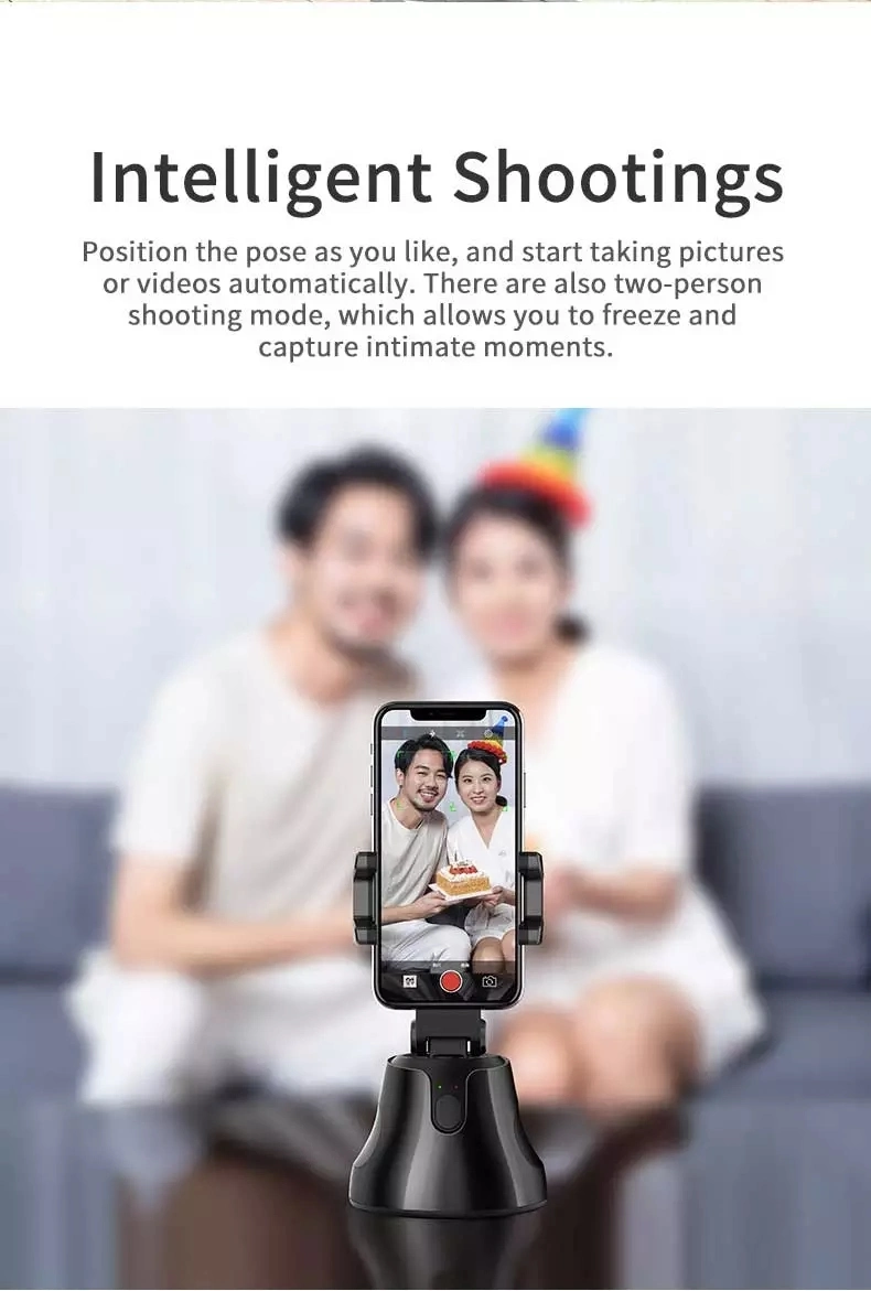 Auto Rotation Selfie Stick Face Focus Kickstand Mount Holder Universal Mobile Phone Holder