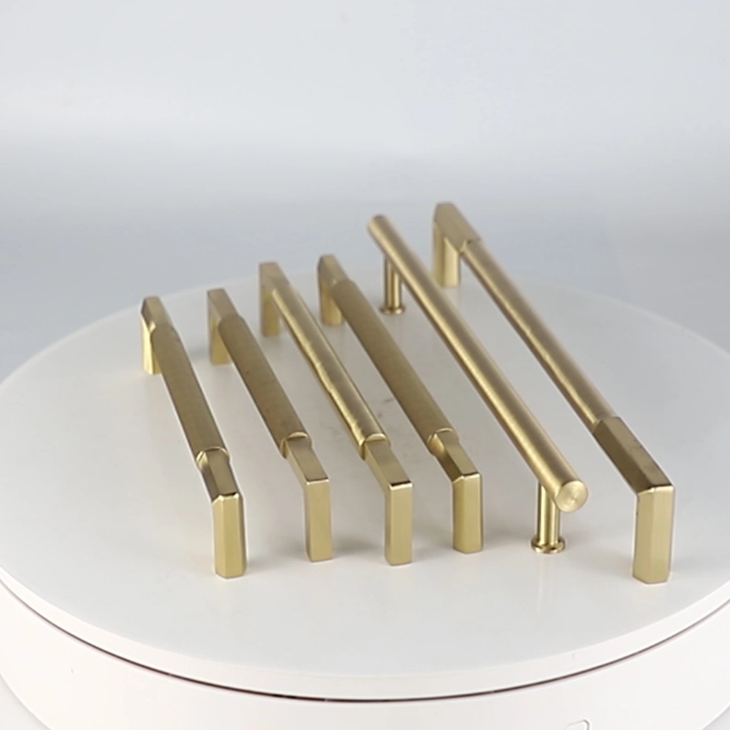 Brass Gold Copper Cabinet Handle Pulls with 190 160 122 Hole Distance Hardware