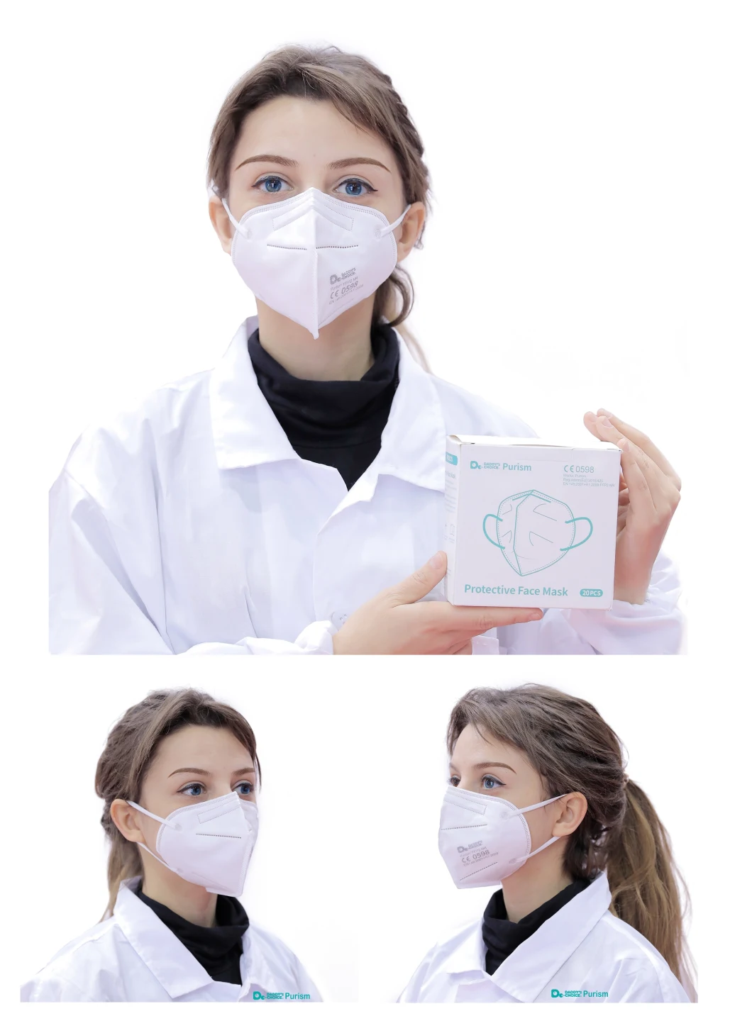 Hygiene Respiratory Supplier Carbon Filter Factory Logo FFP2 KN95 Face Mask