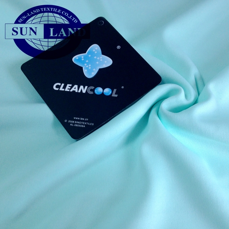 100 Polyester Anti Bacterial Underwear Jersey Knit Nano Silver Cleancool Interlock Fabric